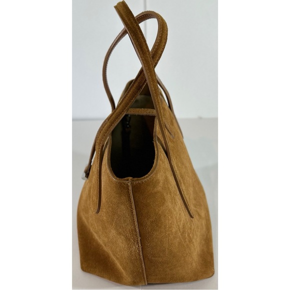 Little Liffner Sprout Tote Mini Chestnut Suede - Picture 7 of 15